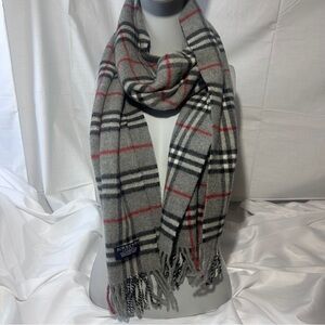 Burberry Classic Check Scarf 100% Cashmere & Lambswool | Made in England